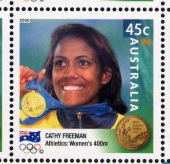 Australia-2000-Australia-Gold-Medallists-Sydney-2000-Olympic-Games-45-cent-Multi-P11-50-Cathy-Freeman