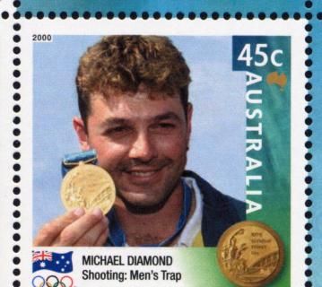 Australia-2000-Australia-Gold-Medallists-Sydney-2000-Olympic-Games-45-cent-Multi-P11-50-Michael-Diamond