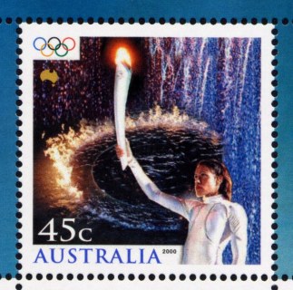 Australia-2000-Australia-Sydney-2000-Olympic-Games-45-cent-Multi-P13-86-X-14-6-Cathy-Freeman-lighting-Olympic-Flame-SG2052