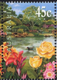 Australia-2000-Gardens-45-cent-Multi-P14-5-x-14-Melbourne