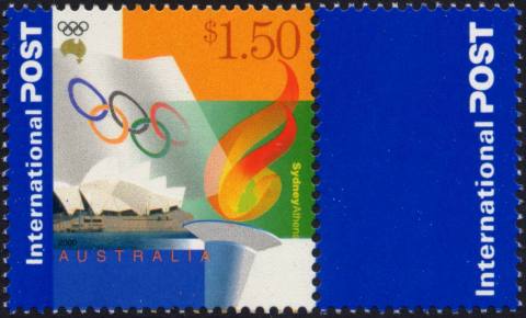 Australia-2000-Joint-Issue-with-Greece-Running-the-Olympic-Torch-1-5-dollar-Multi-P14-5-x-14-Olympic-Flag