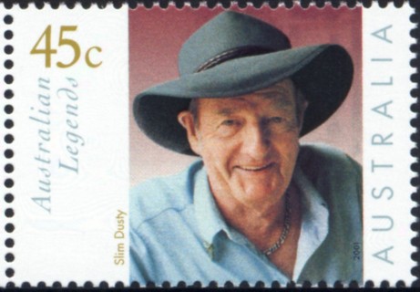 Australia-2001-Australian-legends-Slim-Dusty-series-five-45-cent-Multi-P13-9-x-14-6-Slim-Dusty-Later-photograph