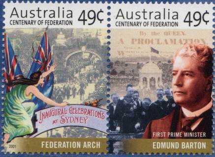 Australia-2001-Centenary-of-Federation-2-x-49-cent-Multi-P14-6-x-13-9-Pair-SG2062a