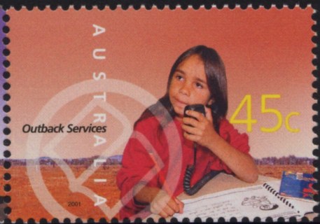 Australia-2001-Outback-Services-45-cent-Multi-P13-9-x-14-6-School-of-the-Air