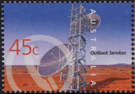 Australia-2001-Outback-Services-45-cent-Multi-P13-9-x-14-6-Telecommunications