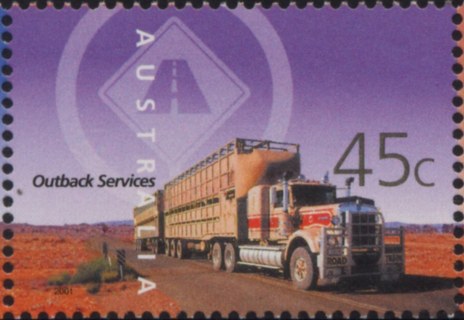 Australia-2001-Outback-Services-45-cent-Multi-P13-9-x-14-6-Transport