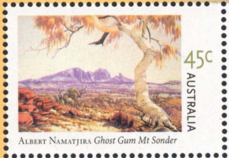 Australia-2002-Birth-centenary-Albert-Namitjira