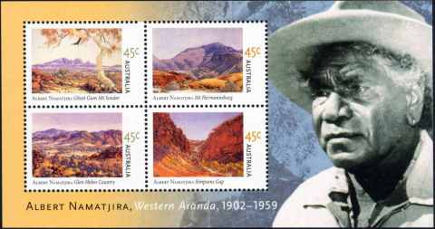 Australia-2002-Birth-centenary-Albert-Namitjira_4