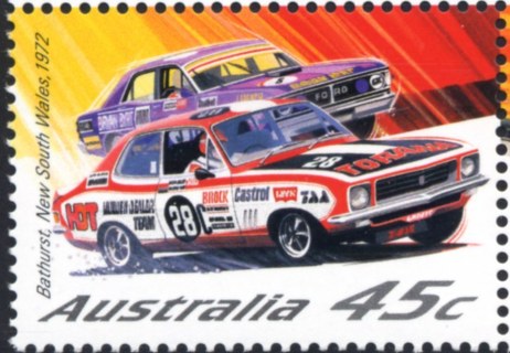 Australia-2002-Centenary-Motor-racing-Australia-and-New-Zealand-45-cent-Multi-P14-x-14-75-Holden-Torana-Ford-Falcon