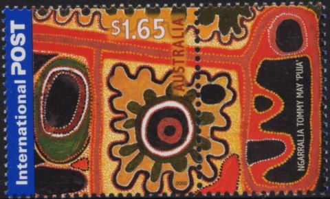 Australia-2002-International-Greetings-1-65-dollar-Multi-P14-25-x-14-Puja-painting-by-Tommy-May-SG2218