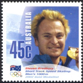 Australia-2002-Winter-Olympic-Games-2002-45-cent-Multi-P14-75-Steven-Bradbury-Australia-Gold-Winter-Olympics-2002-Salt-Lake-SG2174