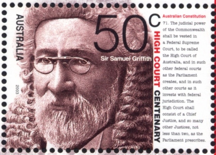 Australia-2003-High-Court-100-years-50-cent-Multi-P13-86-x-14-6-First-Chief-Justice-of-High-Court-Sir-Samuel-Griffith-SG2323