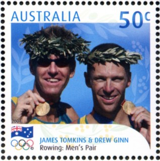 Australia-2004-Athens-Olympics-Australian-Gold-Medallists-50-cent-Multi-P14-25-James-Tomkins-Drew-Ginn