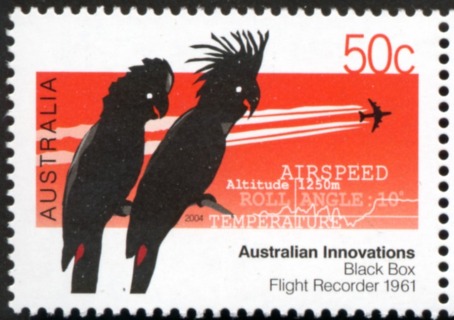 Australia-2004-Australian-Innovations-50-cent-Multi-P13-86-x-14-6-Black-Box-flight-recorder