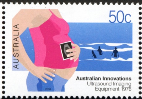 Australia-2004-Australian-Innovations-50-cent-Multi-P13-86-x-14-6-Ultrasound-imagery