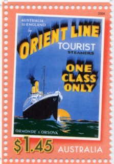 Australia-2004-Bon-Voyage-1-45-dollar-Multi-P14-6-x-13-85-Orient-Line-ships-Ormonde-1917-and-Orsova-1909-SG2393