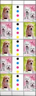 Australia-2004-Cats-and-Dogs-5-dollar-Multi-P14-6-x-13-85-Sheetlet_1