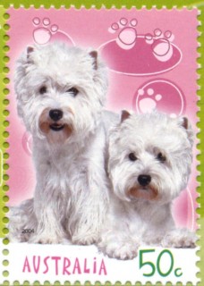 Australia-2004-Cats-and-Dogs-50-cent-Multi-P14-6-x-13-85-Bridie-Lily-