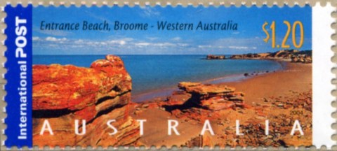 Australia-2004-International-Series-Coastlines-1-2-dollar-Multi-P14-6-x-13-85-Entrance-Beach