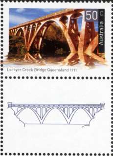 Australia-2004-Landmark-Bridges-50-cent-Multi-P13-86-x-14-4-Lockyer-Creek-Bridge