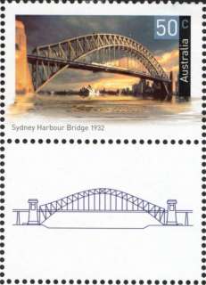 Australia-2004-Landmark-Bridges-50-cent-Multi-P13-86-x-14-4-Sydney-Harbour-Bridge