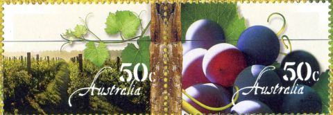 Australia-2005-Australian-Wine-2x50-cent-Multi-P13-86-x-14-6-Se-tenant-pair