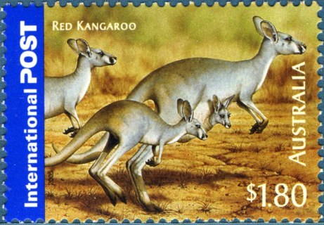 Australia-2005-Bush-wildlife-1-8-dollar-Multi-P13-86-x-14-6-Red-kangaroo