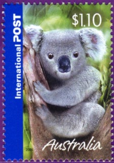 Australia-2005-Marking-the-Occasion-greeting-stamps-and-scenes-of-Australia-1-1-dollar-Multi-P14-6-x-13-86-Koala