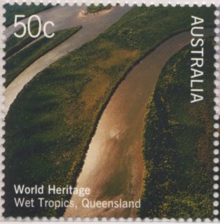 Australia-2005-World-Heritage-Australia-UK-Joint-Issue-50-cent-Multi-P14-28-x-14-28-Wet-Tropical-areas-of-Queensland-SG2504