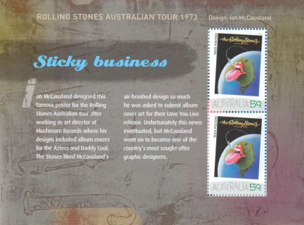 Australia-2006-Australian-Rock-Posters-2-x-50-cent-Multi-P14-6-x-13-86-The-Rolling-Stones-Australian-Tour-1973