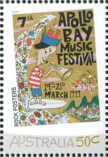 Australia-2006-Australian-Rock-Posters-50-cent-Multi-P14-6-x-13-86-Apollo-Bay-Music-Festival-1999