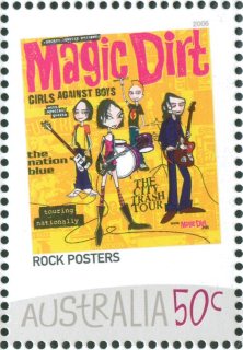 Australia-2006-Australian-Rock-Posters-50-cent-Multi-P14-6-x-13-86-Magic-Dirt-2002