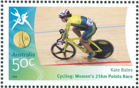 Australia-2006-Commonwealth-Games-Australian-Champions-17-March-2006-50-cent-Multi-P14-60-x-13-86-Gold-Medallist-Kate-Bates-Cycling-Womens-25-kn-points-race-SG