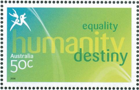 Australia-2006-Commonwealth-Games-Australian-Champions-18-March-2006-50-cent-Multi-P14-60-x-13-86-Logo-stamp-equality_1