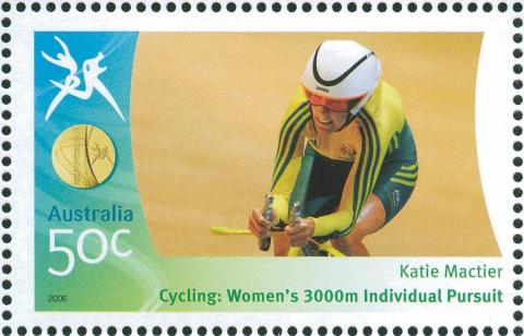 Australia-2006-Commonwealth-Games-Australian-Champions-19-March-2006-50-cent-Multi-P14-60-x-13-86-Gold-Medallist-Katie-Mactier-Cycling-Womens-3000m-individual-pursuit-SG