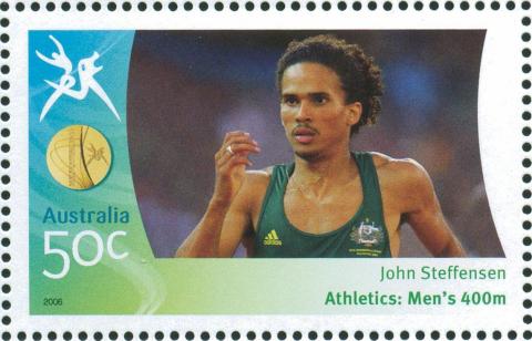 Australia-2006-Commonwealth-Games-Australian-Champions-22-March-2006-50-cent-Multi-P14-60-x-13-86-Gold-Medallist-John-Steffersen-Athletics-Mens-400m-SG