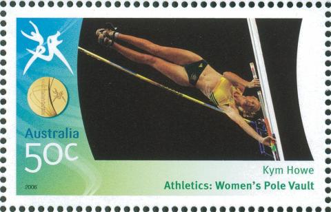 Australia-2006-Commonwealth-Games-Australian-Champions-25-March-2006-50-cent-Multi-P14-60-x-13-86-Gold-Medallist-Kym-Howe-Athletics-Womens-pole-vault-SG