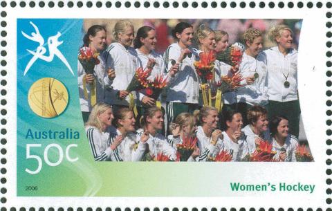 Australia-2006-Commonwealth-Games-Australian-Champions-25-March-2006-50-cent-Multi-P14-60-x-13-86-Gold-Medallists-Womens-hockey-SG