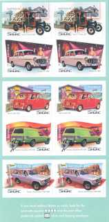 Australia-2006-Driving-through-the-Years-Cars-10-x-50-cent-Multi-PDie-cut-Self-adhesive-booklet-stamps-5-pairs-of-designs-SG