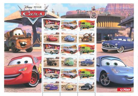 Australia-2006-Driving-through-the-Years-Cars-18-x-50-cent-Multi-P13-86-x-14-6-Has-sheet-stamps-4754