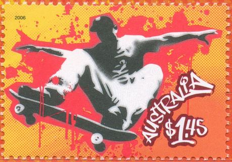 Australia-2006-Extreme-Sports-1-45-dollar-Multi-P13-86-x-14-6-Skateboarding