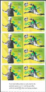 Australia-2006-Soccer-in-Australia-10-x-50-cent-Multi-Pdie-cut-Five-of-4724-and-five-of-4725-SG