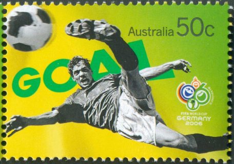 Australia-2006-Soccer-in-Australia-50-cent-Multi-P13-86-x-14-60-Man-doing-flying-reverse-kick