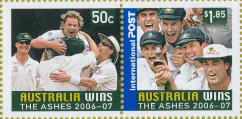 Australia-2007-Australia-Wins-the-Ashes-Cricket-2006-7-2-35-dollar-Multi-Ptba-Pair-4826-and-4827-SG