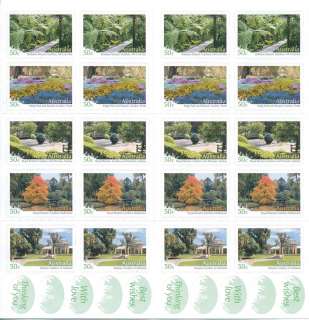 Australia-2007-Australian-Botanic-Gardens-20-x-50-cent-Multi-Pdie-cut