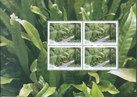 Australia-2007-Australian-Botanic-Gardens-4-x-50-cent-Multi-P13-86-x-14-6-Stamp-4965-SG