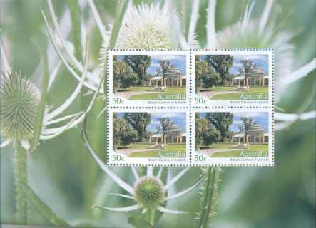 Australia-2007-Australian-Botanic-Gardens-4-x-50-cent-Multi-P13-86-x-14-6-Stamp-4969-SG