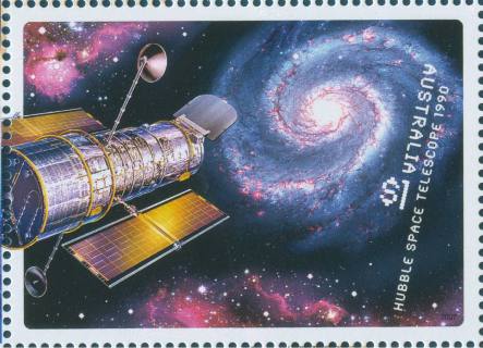 Australia-2007-Blast-off-50-Years-in-Space-1-dollar-Multi-P14-6-x-13-86-Dimensions-50-x-30-mm