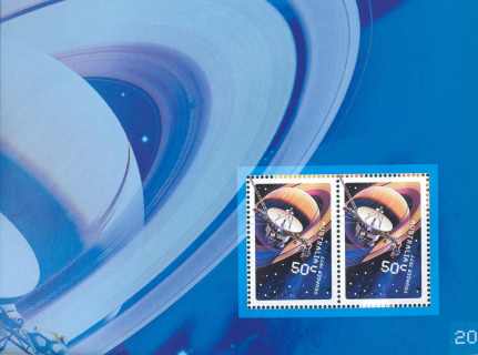 Australia-2007-Blast-off-50-Years-in-Space-2-x-50-cent-Multi-P14-6-x-13-86-Horizontal-se-tenant-pair-on-special-background-4981-SG