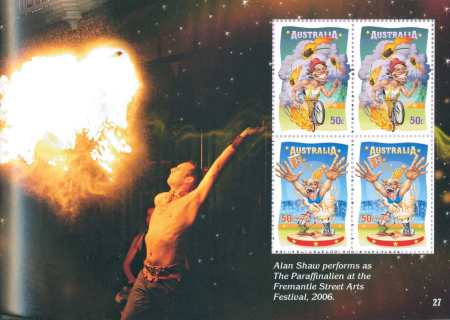 Australia-2007-Circus-Under-the-Big-Top-4-x-50-cent-Multi-P14-6-x-13-86-SG